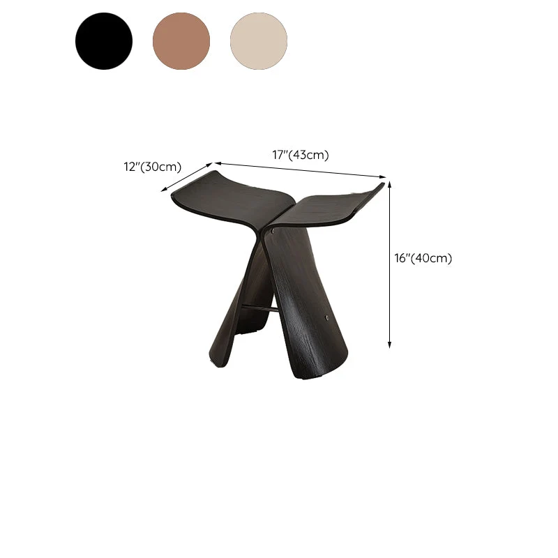 15,7" hoge schraagbijzettafel Scandinavische massief houten bijzettafel Clearhalo