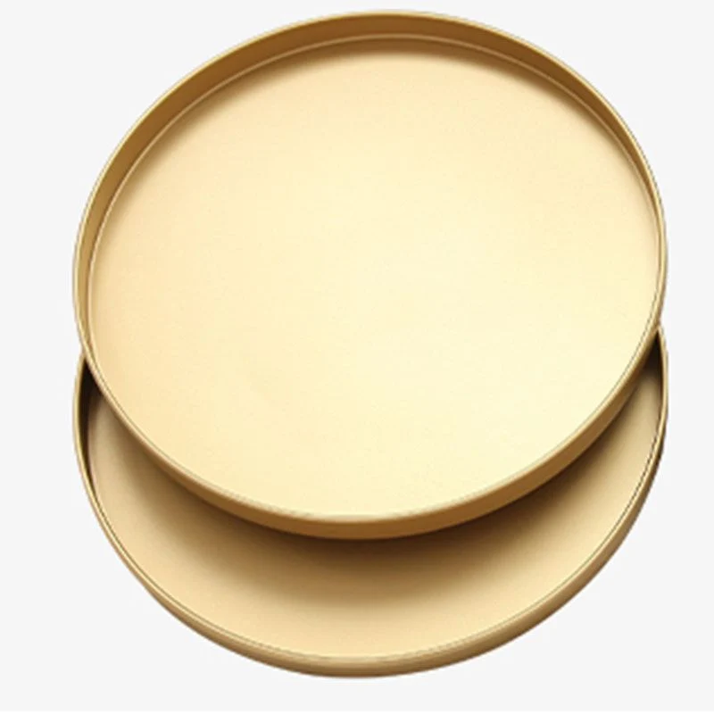 15,75 inch brede bijzettafel uit het midden van de eeuw, ronde bijzettafel met dubbele laag Clearhalo