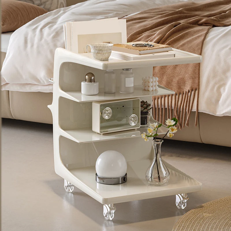 16,1 inch brede moderne bijzettafel met metalen accent voor de woonkamer Clearhalo