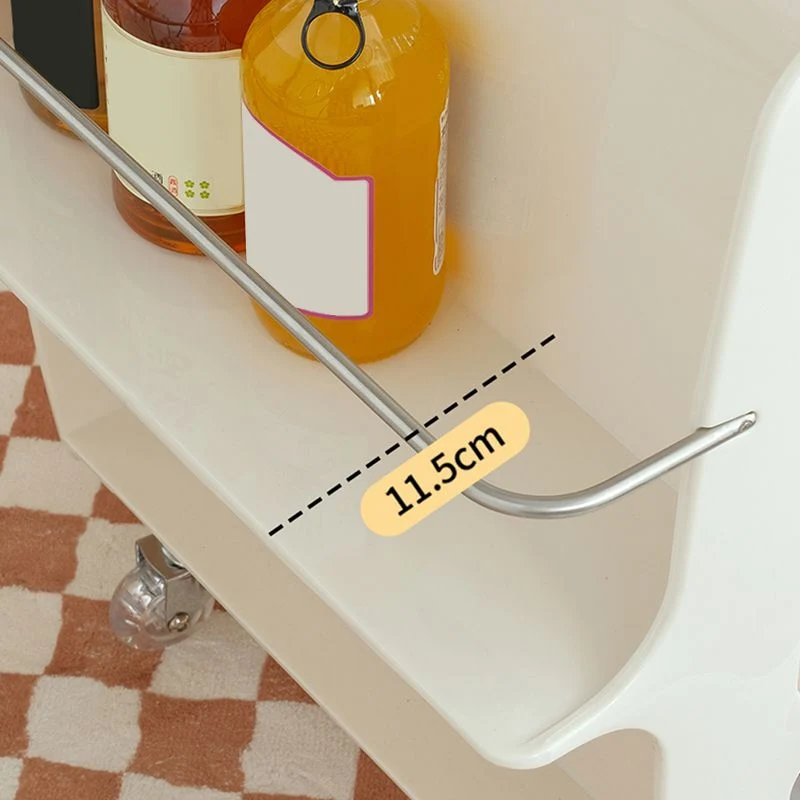 16,1 inch brede moderne bijzettafel met metalen accent voor de woonkamer Clearhalo