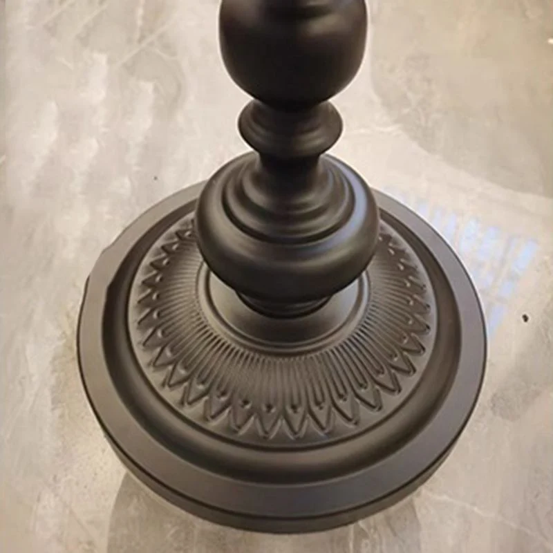 16,5" B x 16,5" D x 20,5" H Bank Zijkant Accenttafel Metalen voetstuk Eindtafel Clearhalo