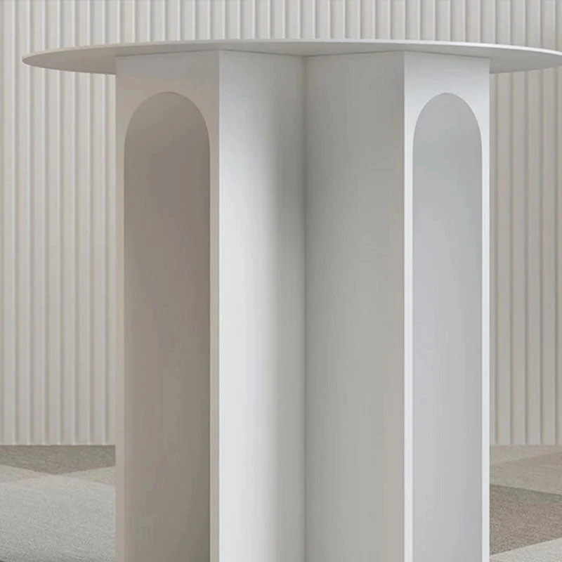 19,6-inch hoge metalen bijzettafel met ronde bovenkant uit het midden van de eeuw Clearhalo