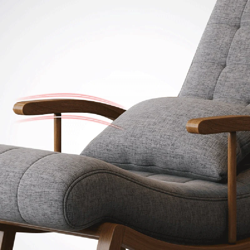 25,59 inch brede fauteuil van katoenmix met accenten en sledeonderstel Clearhalo