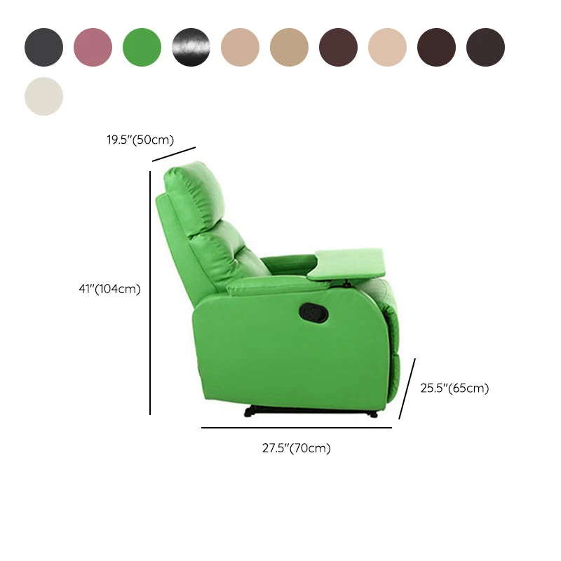 27-inch brede eigentijdse fauteuil, effen kleur, enkele thuisbioscoopfauteuil Clearhalo