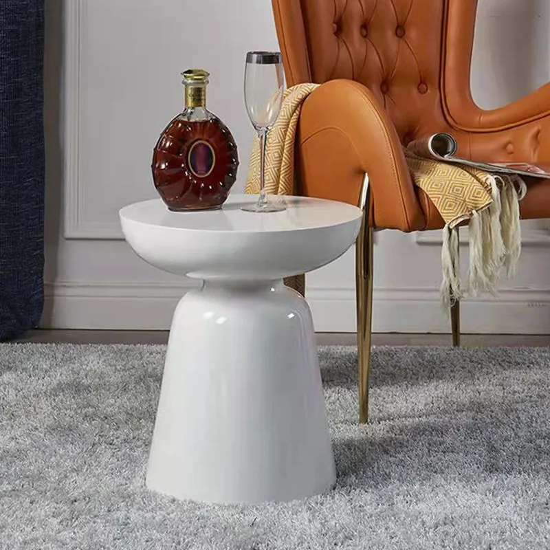 40,5 cm B x 15,75 inch D x 17,72 inch H Bijzettafel Ronde Voetstuk Bijzettafel Clearhalo