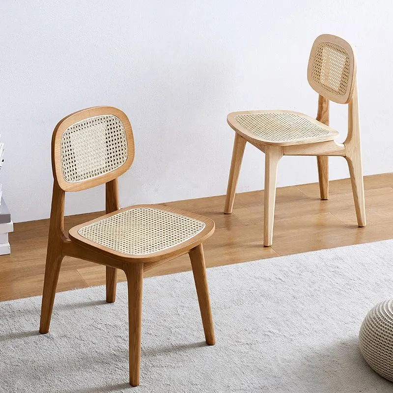 Armloze eetkamerstoelen Moderne houten bijzetstoelen voor de eetkamer Clearhalo