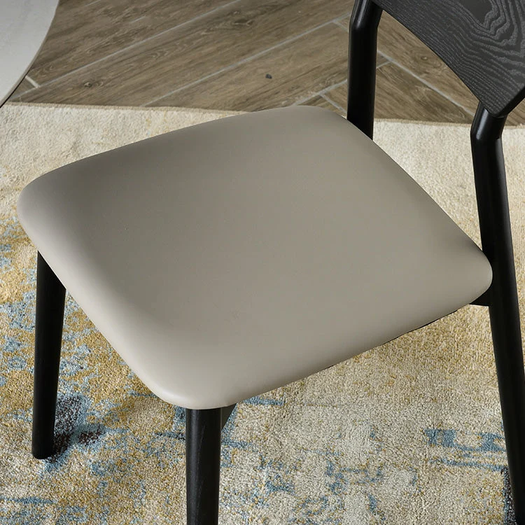 Armloze eetkamerstoelen Moderne massief houten bijzetstoelen voor de eetkamer Clearhalo