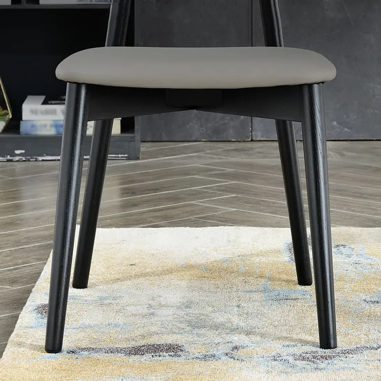 Armloze eetkamerstoelen Moderne massief houten bijzetstoelen voor de eetkamer Clearhalo