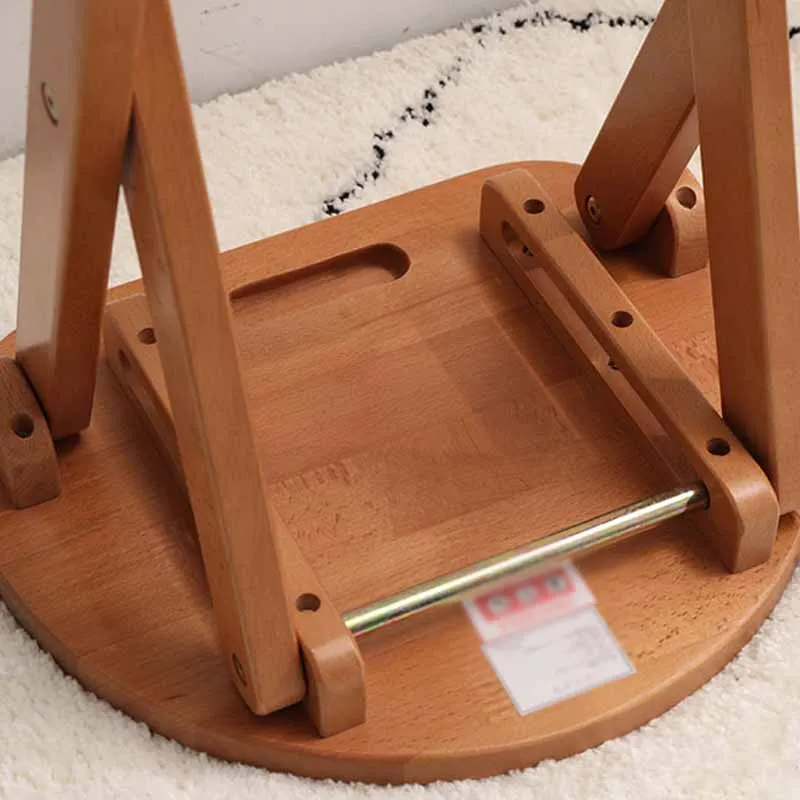 Armloze houten 25-inch barkrukken Scandinavische stijl, opvouwbare tegenkrukken, 1 stuk Clearhalo