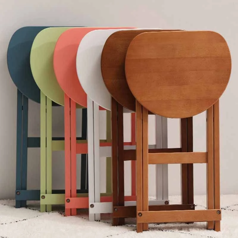 Armloze houten 25-inch barkrukken Scandinavische stijl, opvouwbare tegenkrukken, 1 stuk Clearhalo
