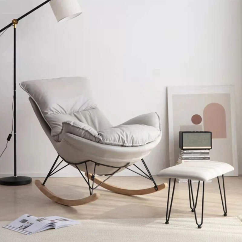 Balkon Chaise Vrije tijd schommelstoel Modern huis gestoffeerde luie fauteuil Clearhalo