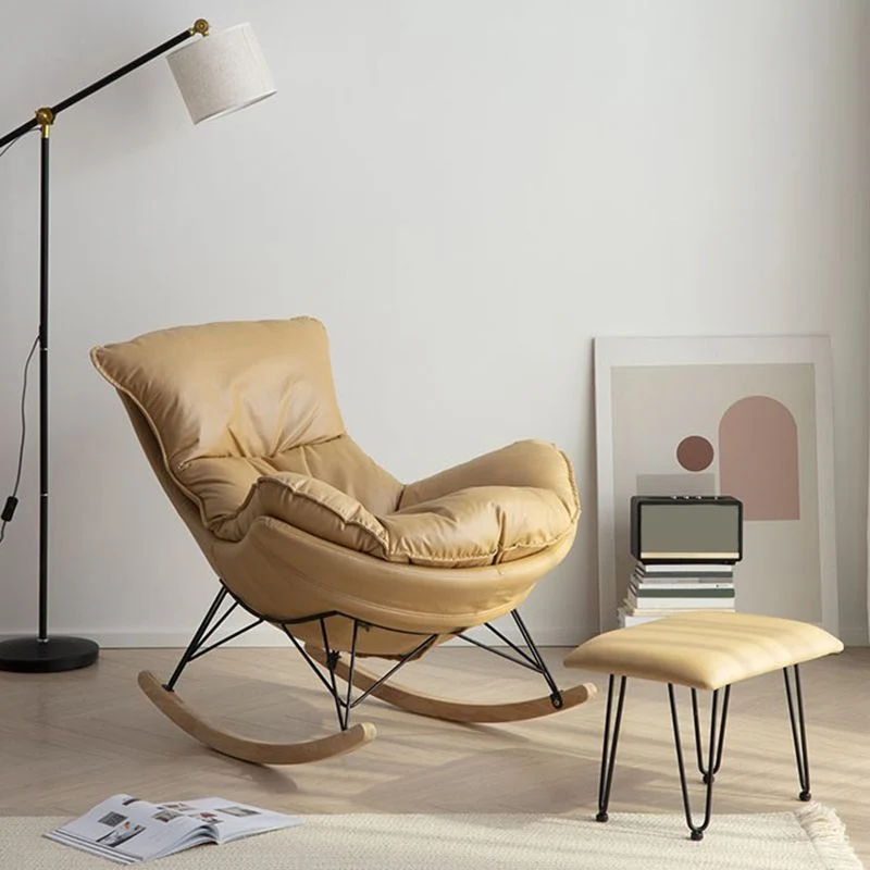 Balkon Chaise Vrije tijd schommelstoel Modern huis gestoffeerde luie fauteuil Clearhalo