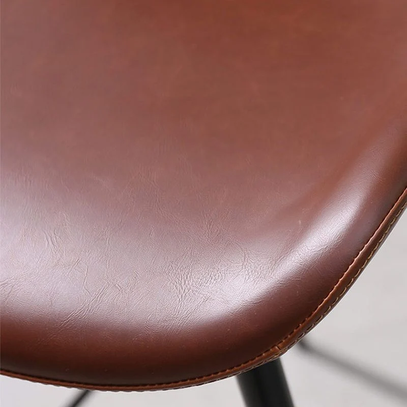 Barkruk moderne stijl, lederen rugleuning, tegenkruk voor woonkamer Clearhalo