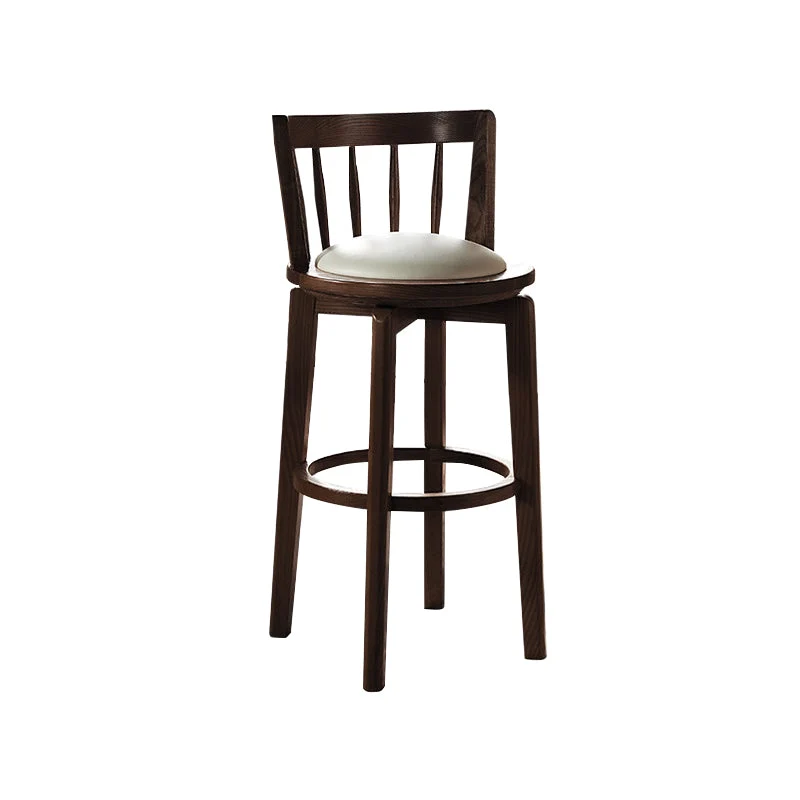 Barkruk moderne stijl, massief houten rugleuning, barkrukken met draaiknop Clearhalo