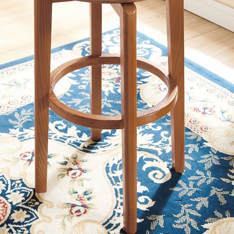 Barkruk moderne stijl, massief houten rugleuning, barkrukken met draaiknop Clearhalo