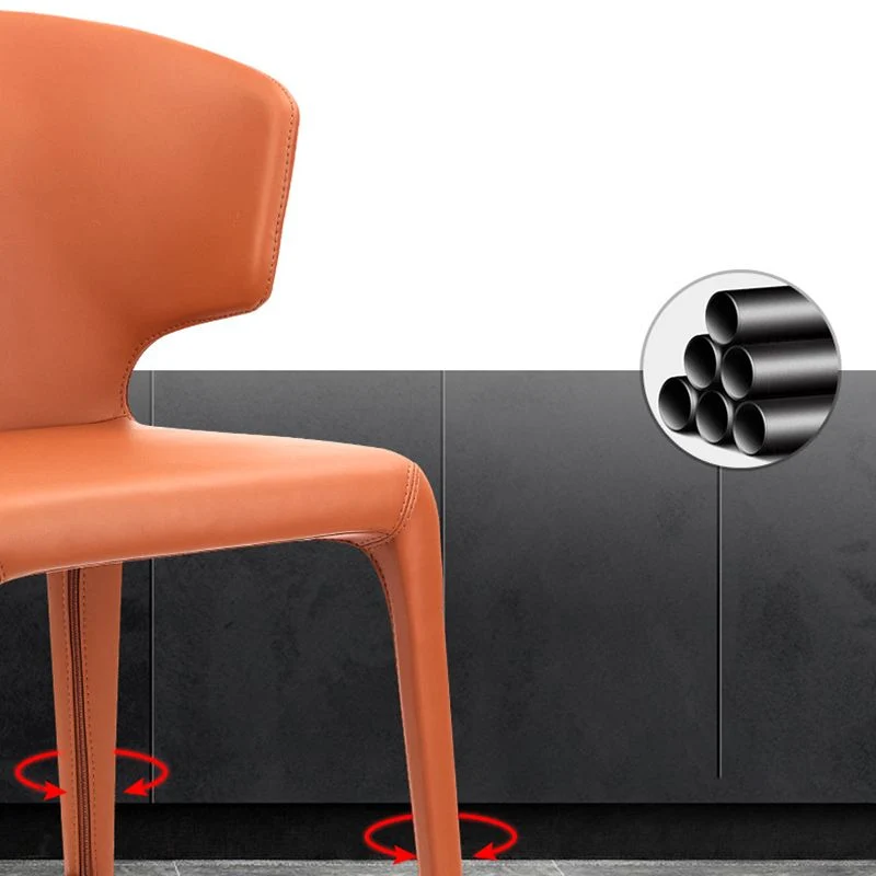 Barkruk moderne stijl met vierkante zitting, PU-lederen barkruk met metalen poten Clearhalo