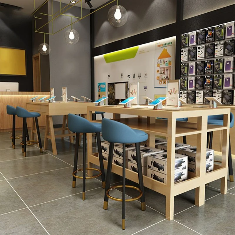 Barkruk Scandinavische stijl met metalen poten, enkele tegenkruk voor keukenbar Clearhalo