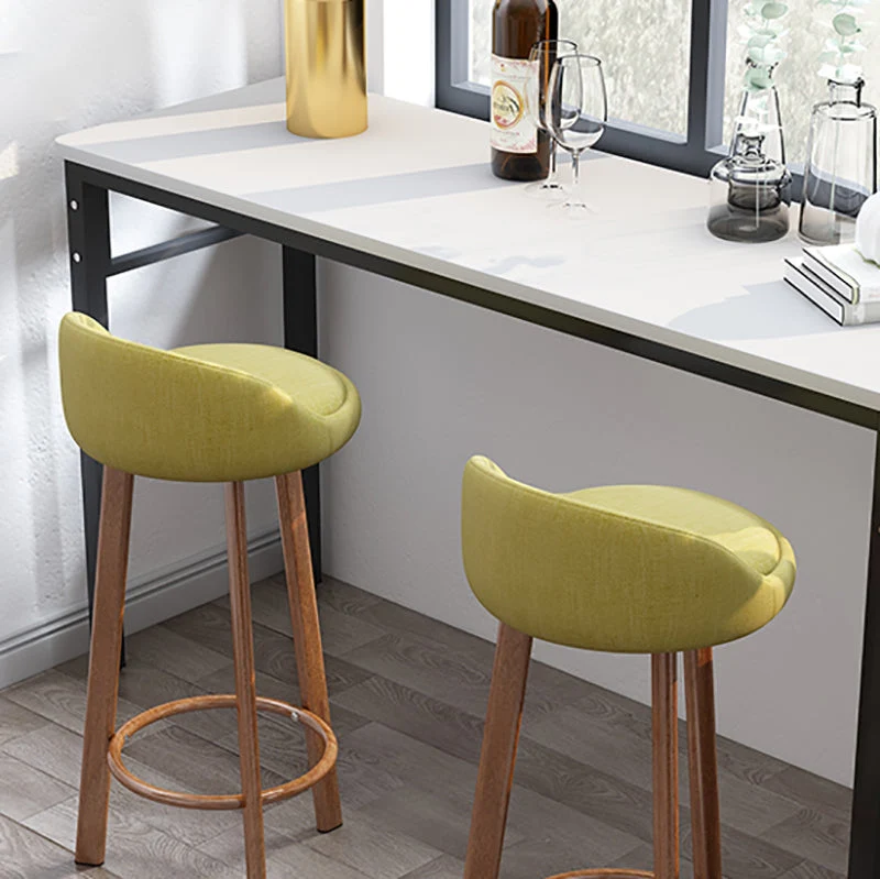 Barkruk Scandinavische stijl met metalen poten, enkele tegenkruk voor keukenbar Clearhalo