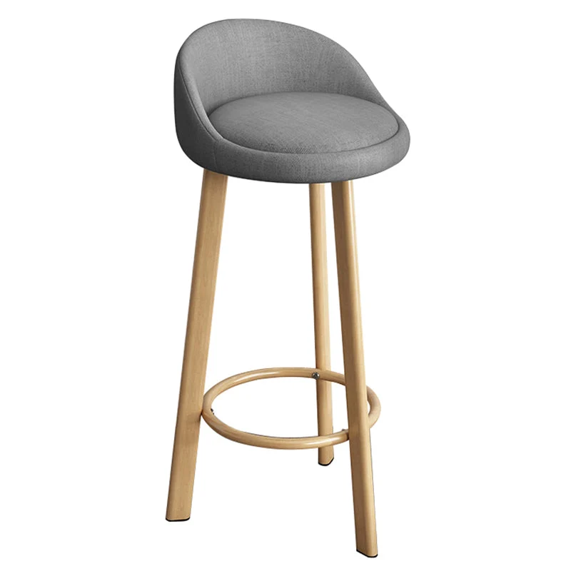Barkruk Scandinavische stijl met metalen poten, enkele tegenkruk voor keukenbar Clearhalo