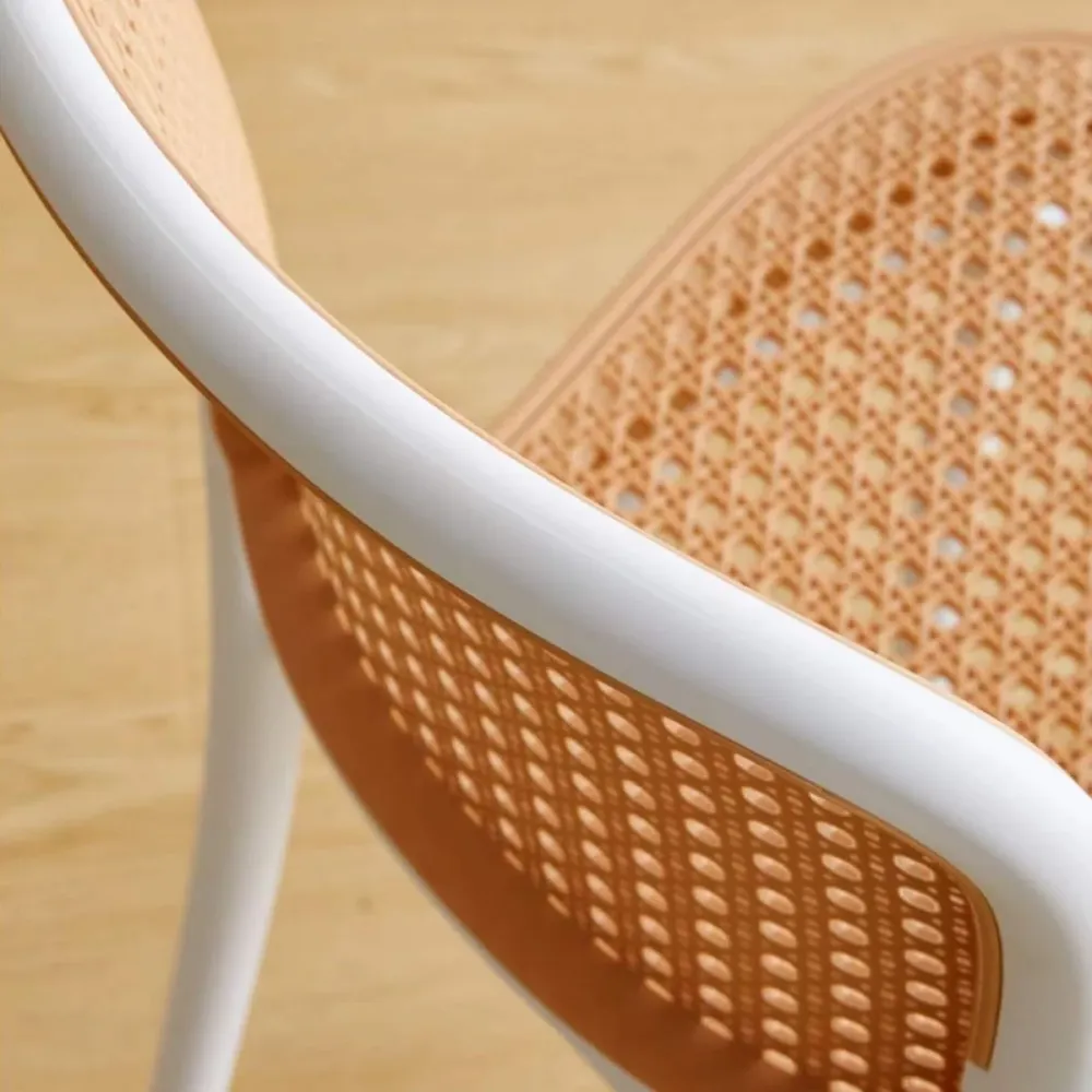 Barkruk Scandinavische stijl, vierkante barkruk met kunststof poten voor de keuken Clearhalo
