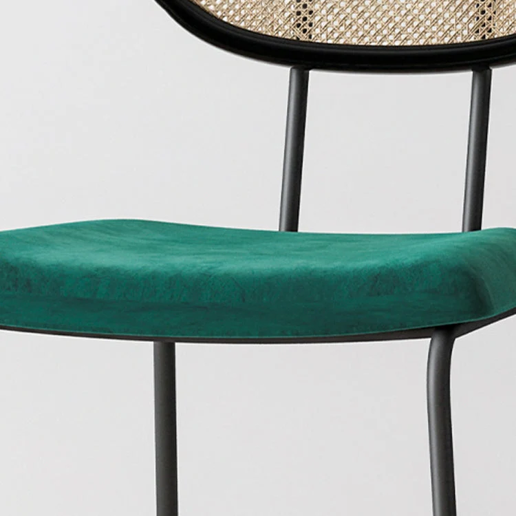 Bijzetstoel van stof, industrieel ontwerp, armloze stoelen met open achterkant Clearhalo