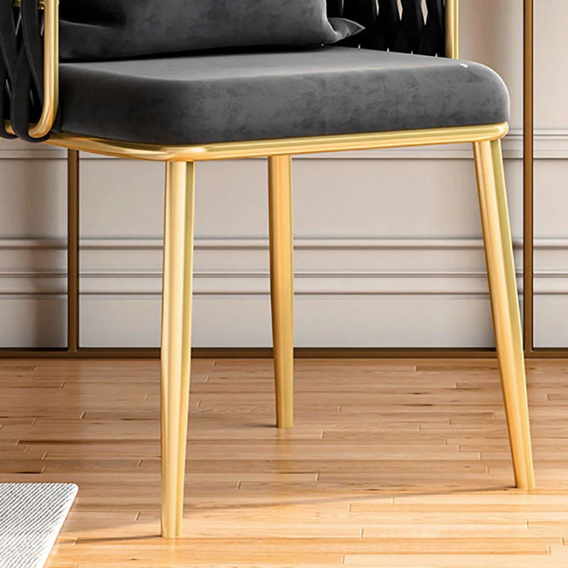 Bijzetstoelen van stof met Scandinavisch design en bijzetstoel met stevige rugleuning Clearhalo