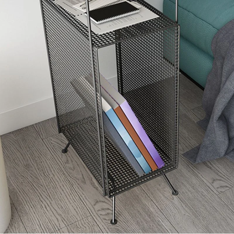 Bijzettafel midden van de eeuw, metalen bijzettafel met 4 poten en bijzettafel met accent Clearhalo