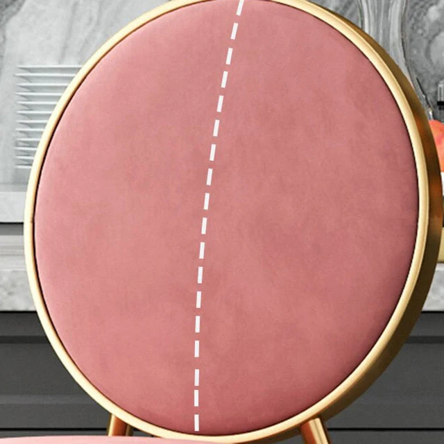 Binnenbarkruk met ronde zitting Gestoffeerde barkrukken met gouden frame Clearhalo