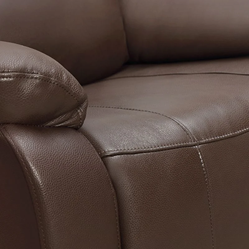 90 cm brede standaard fauteuil van echt leer, enkele fauteuil Clearhalo