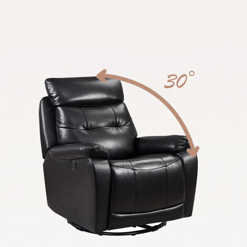 90 cm brede standaard fauteuil van echt leer, enkele fauteuil Clearhalo