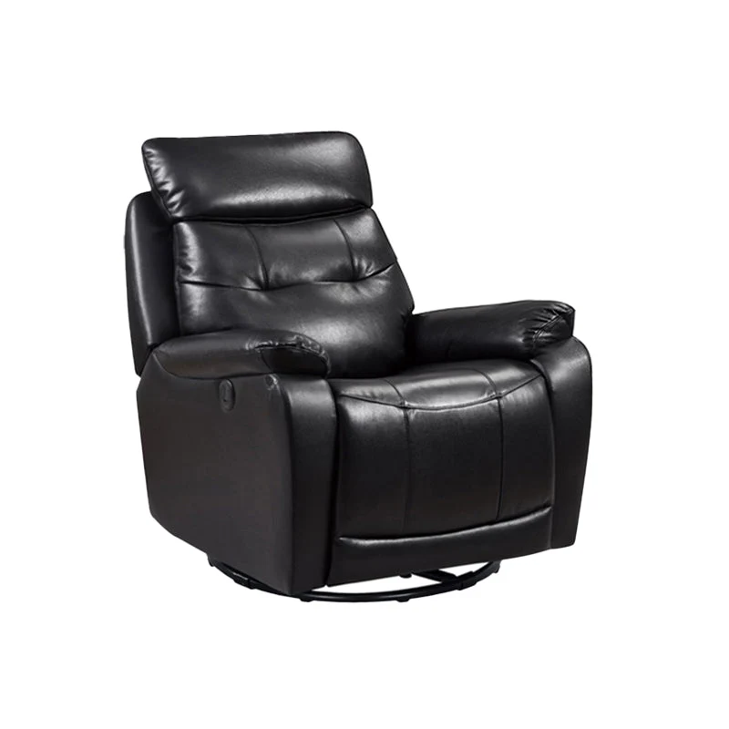 90 cm brede standaard fauteuil van echt leer, enkele fauteuil Clearhalo