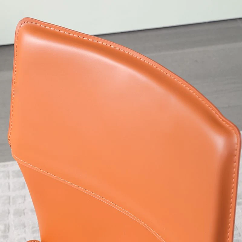 Designerstijl armloze stoel leer gestoffeerde binnenstoel voor restaurant Clearhalo
