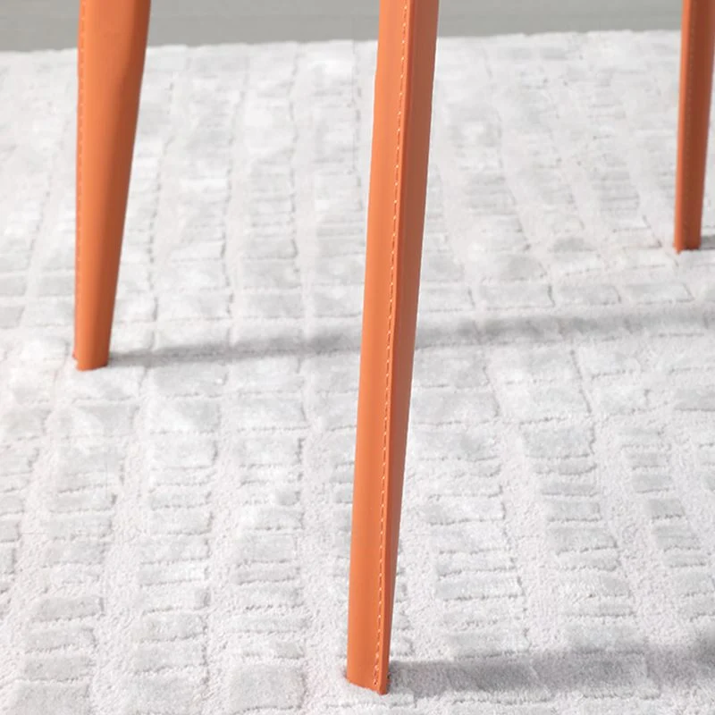 Designerstijl armloze stoel leer gestoffeerde binnenstoel voor restaurant Clearhalo
