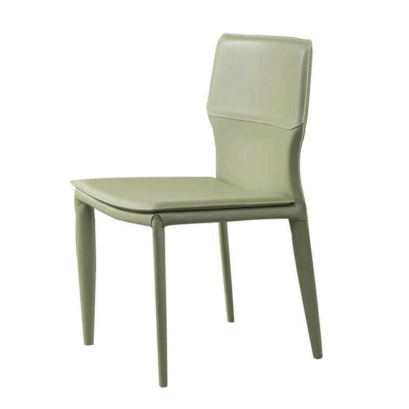Designerstijl armloze stoel leer gestoffeerde binnenstoel voor restaurant Clearhalo