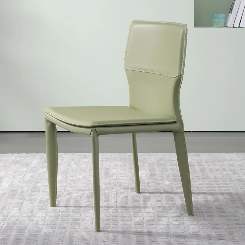 Designerstijl armloze stoel leer gestoffeerde binnenstoel voor restaurant Clearhalo