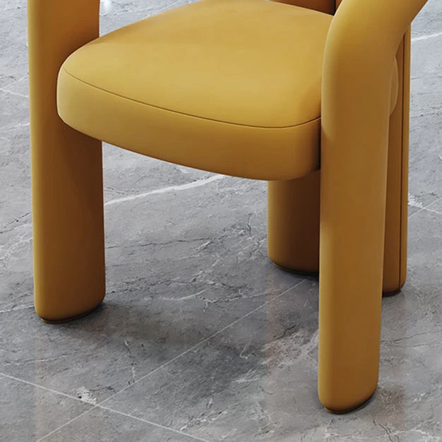 Designerstijl fluwelen vergaderzaal fauteuil open eetkamerstoel met matte afwerking Clearhalo