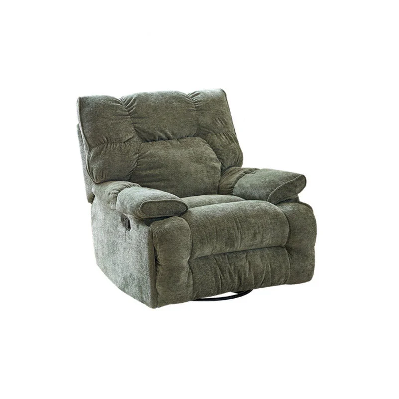 Draaibare schommelstoel, standaard fauteuil, effen kleur, fauteuil met handmatige handgreep Clearhalo