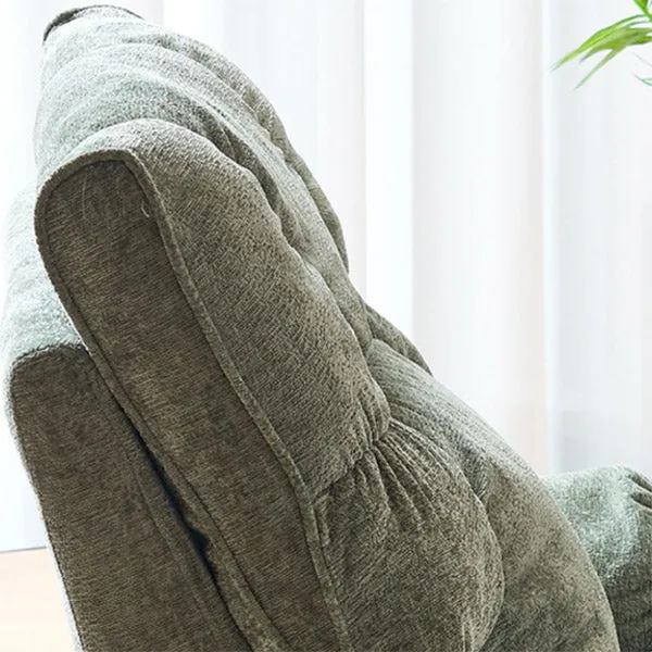 Draaibare schommelstoel, standaard fauteuil, effen kleur, fauteuil met handmatige handgreep Clearhalo