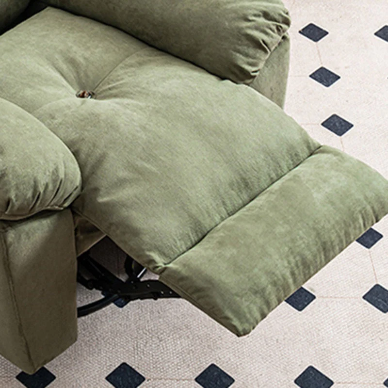 Draaibare schommelstoel standaard fauteuil effen kleur getufte rugleuning fauteuil Clearhalo