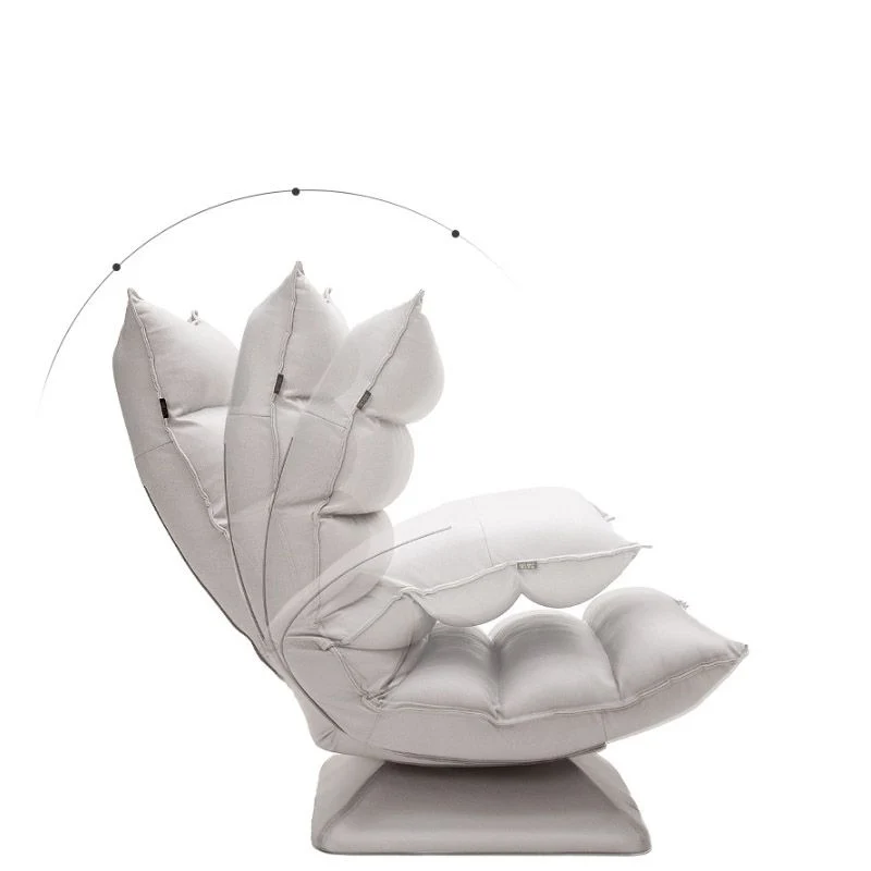 Draaibare standaard fauteuil metalen frame kunstleren fauteuil Clearhalo