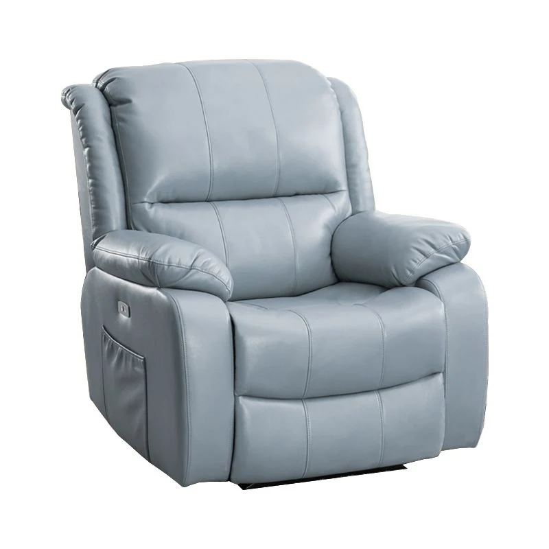 Draaibare zweefvliegtuig fauteuil, standaard fauteuil van echt leer Clearhalo