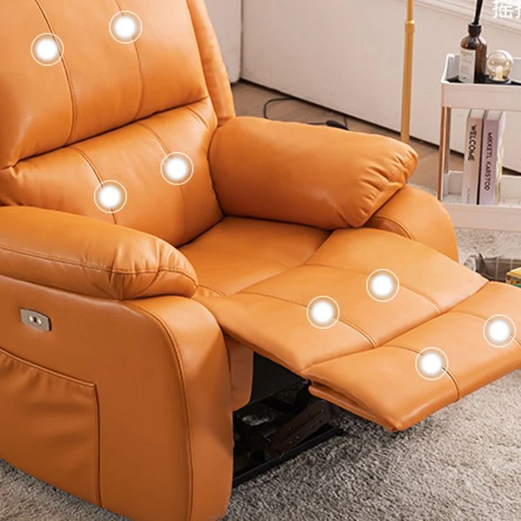 Draaibare zweefvliegtuig fauteuil, standaard fauteuil van echt leer Clearhalo