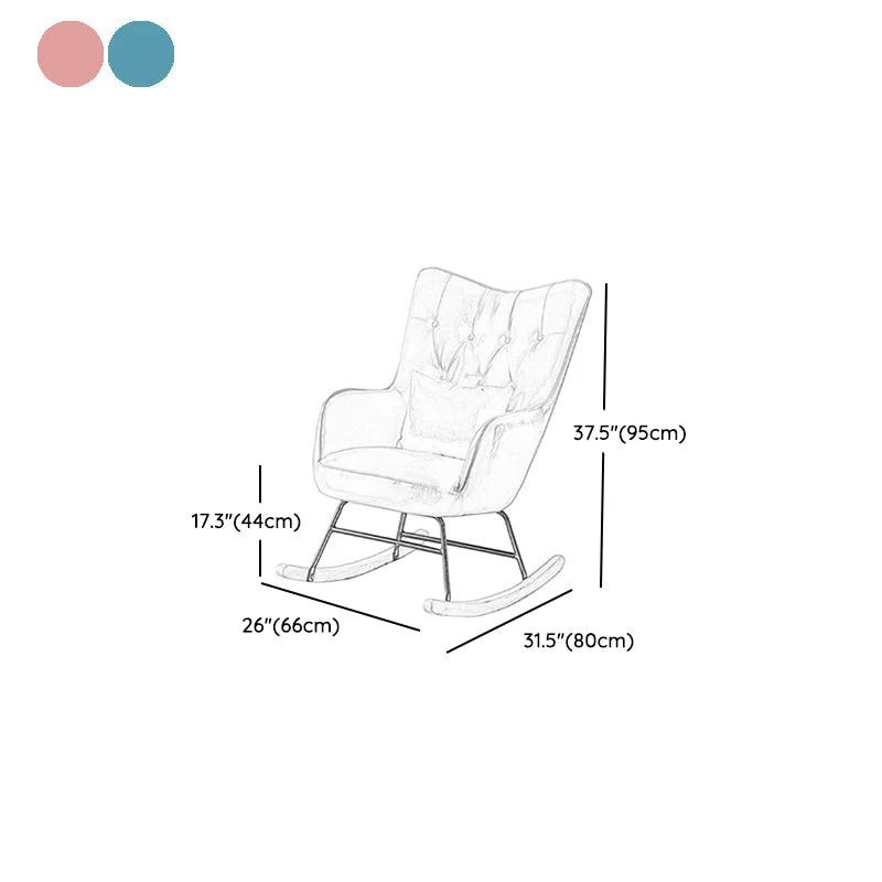 Eenvoudige vrijetijdslounge Luie fauteuil Chaise Family-schommelstoel Clearhalo