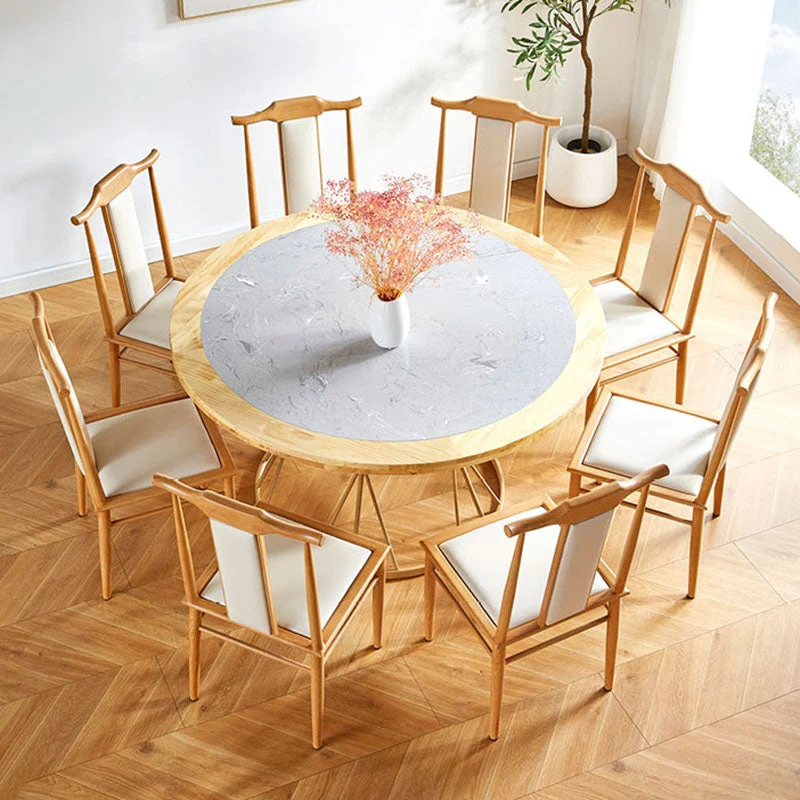 Eetkamerstoel traditionele stijl Armloze stoelen met houten poten voor keuken Clearhalo