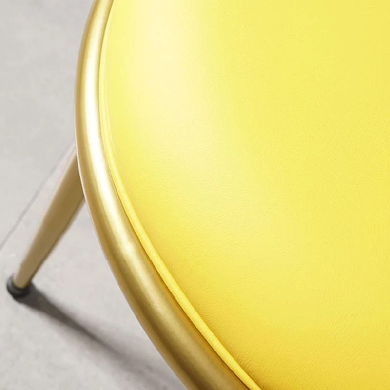 Eetkamerstoelen Scandinavische stijl Keuken Armloze stoel met metalen poten Clearhalo