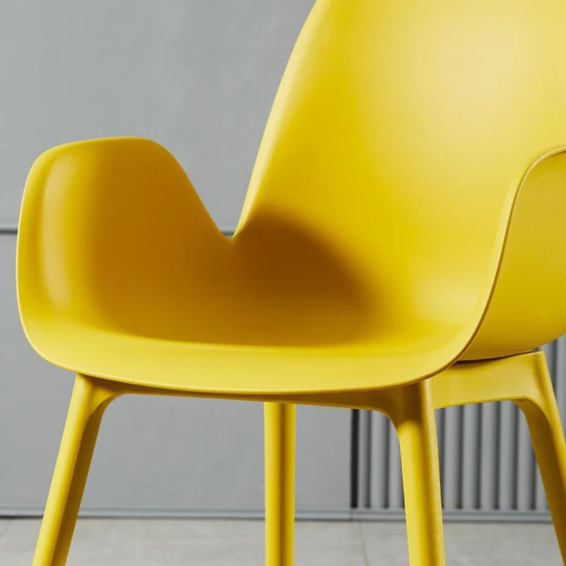 Eetkamerstoelen Scandinavische stijl, kunststof thuiseetkamerstoel Clearhalo