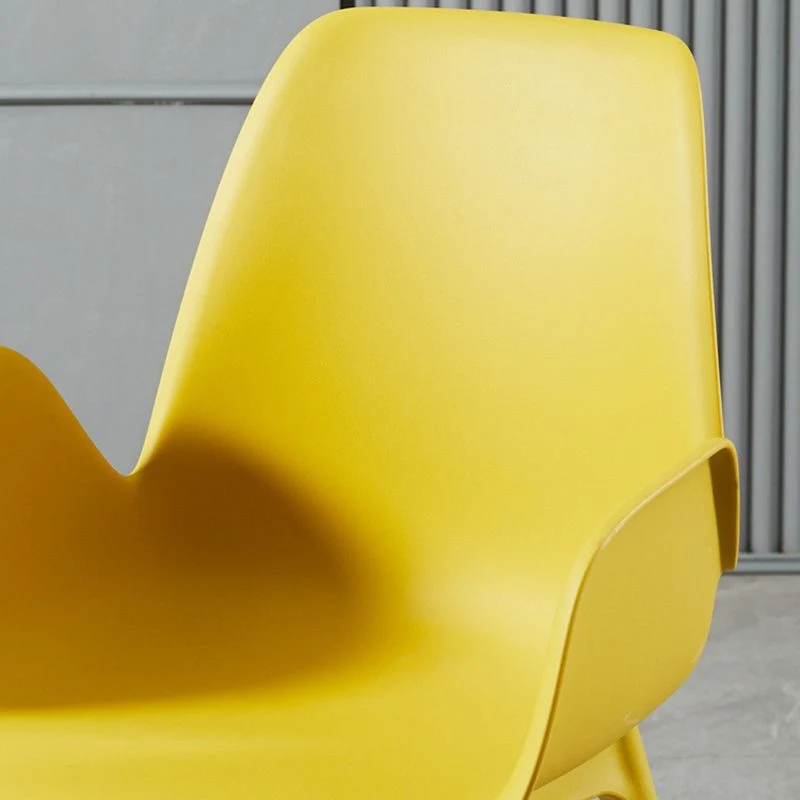 Eetkamerstoelen Scandinavische stijl, kunststof thuiseetkamerstoel Clearhalo