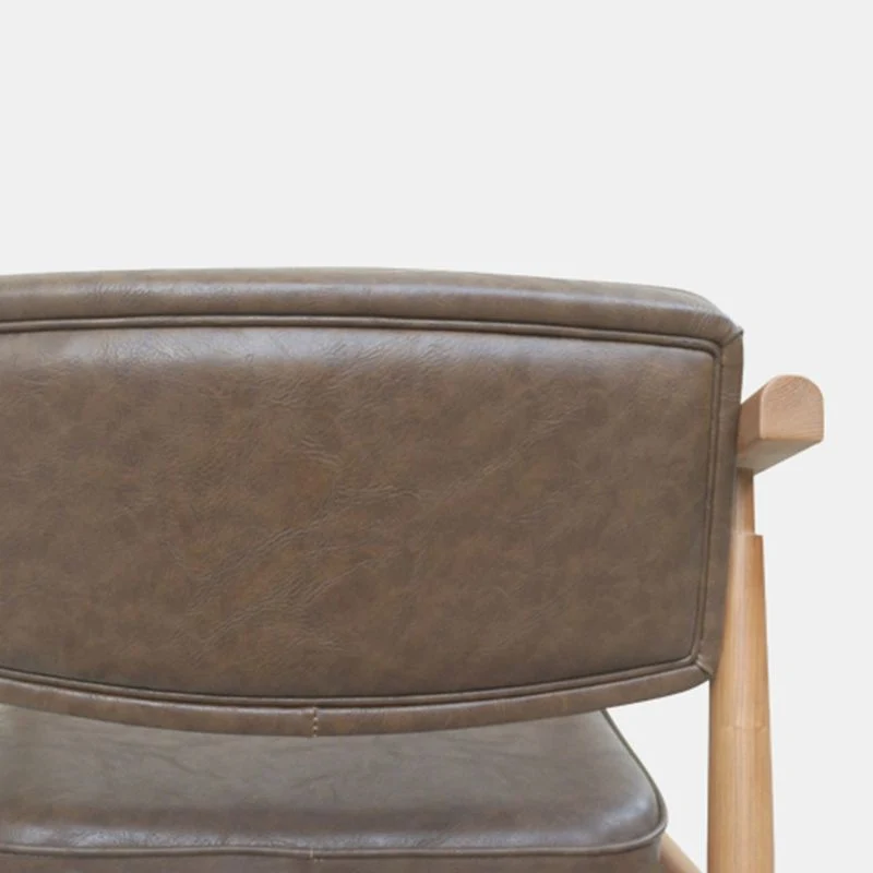 Eetkamerstoelen traditionele stijl, eetkamerstoel met keukenarm en houten poten Clearhalo