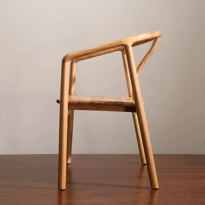 Eetkamerstoelen traditionele stijl, eetkamerstoelen met armleuningen en houten poten Clearhalo