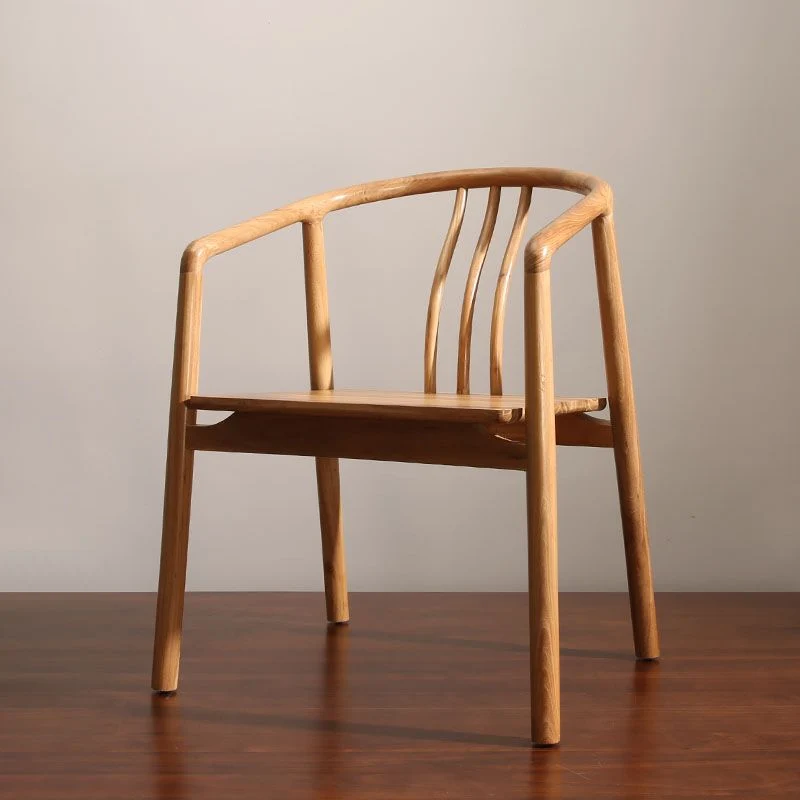 Eetkamerstoelen traditionele stijl, eetkamerstoelen met armleuningen en houten poten Clearhalo